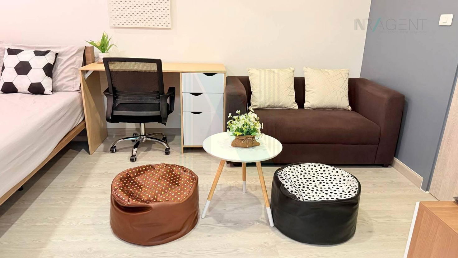 รูป 📌 ให้เช่าคอนโด ไอดีโอ โมบิ จรัญ-อินเตอร์เชนจ์ อาคาร 1 ชั้น 12A 1 ห้องนอน ขนาด 22 ตรม ใกล้ ฟู้ดแลนด์ซุปเปอร์มาร์เก็ต - รูปที่ 3/8