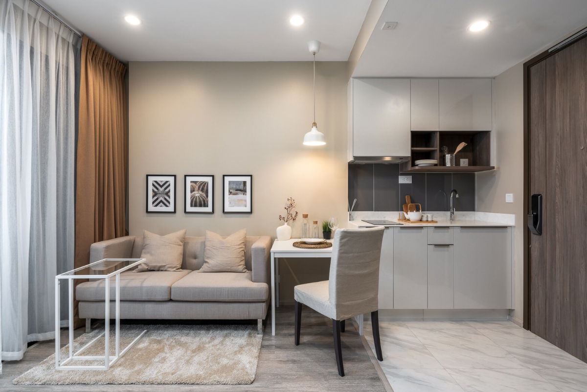 picture Ready to move 1 bed 1 bath condo for rent Ideo Mobi Asoke - 6/8