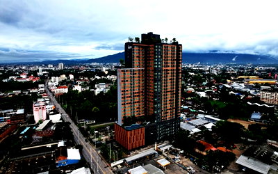 Condos for rent Chiang Mai : 🌼Rent The Base Height Condo 17th Floor Pool & Doi Suthep View 33.75 sqm near Central Festival 16,000 THB/month🌼