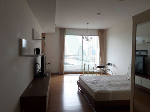 For Rent Condo SUPALAI RIVER PLACE Building 1, Floor 28,Studio, Room size 40 sqm