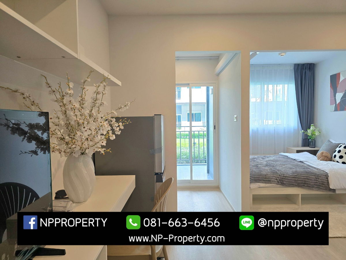 รูป 🌿แบบห้องใหม่ 28.5 ตร.ม. ชั้น 1 มีเทอเรสส่วนตัว! ✨🌿  💰 ราคาเพียง 1,289,000 บาท แถมเงินสดอีก20,000 บาท - รูปที่ 5/15