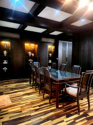 เช่าทาวน์โฮม ถนนสาธุประดิษฐ์ : MTR11 ให้เช่าทาวน์โฮม 4 ชั้น หมู่บ้าน Garden House พระราม 3  บ้านสวยสไตล์ Thai Oriental เพิ่ง Renovate เสร็จ พื้นไม้จริงหายาก บิ้วอินจัดเต็มทั้งหลัง