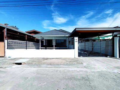 ทาวน์โฮม ถนนฉลองกรุง : บ้านเดี่ยวชั้นเดียว เนื้อที่กว้างมากๆ ราคาถูกสุดคุ้ม หมู่บ้านสุขใจวิลเลจ ถนนสุวินทวงศ์ 35 เขตหนองจอก  