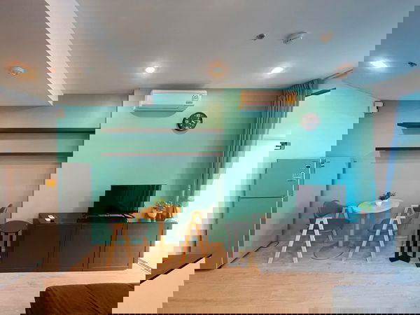 รูป Ideo Q Chula Samyan【𝐑𝐄𝐍𝐓】🔥โมเดิร์นร่วมสมัย โทนสดใส จัดสเปซลงตัวสำหรับชีวิตเมือง🔥 ติดต่อไลน์ไอดี: @hacondo - รูปที่ 2/6