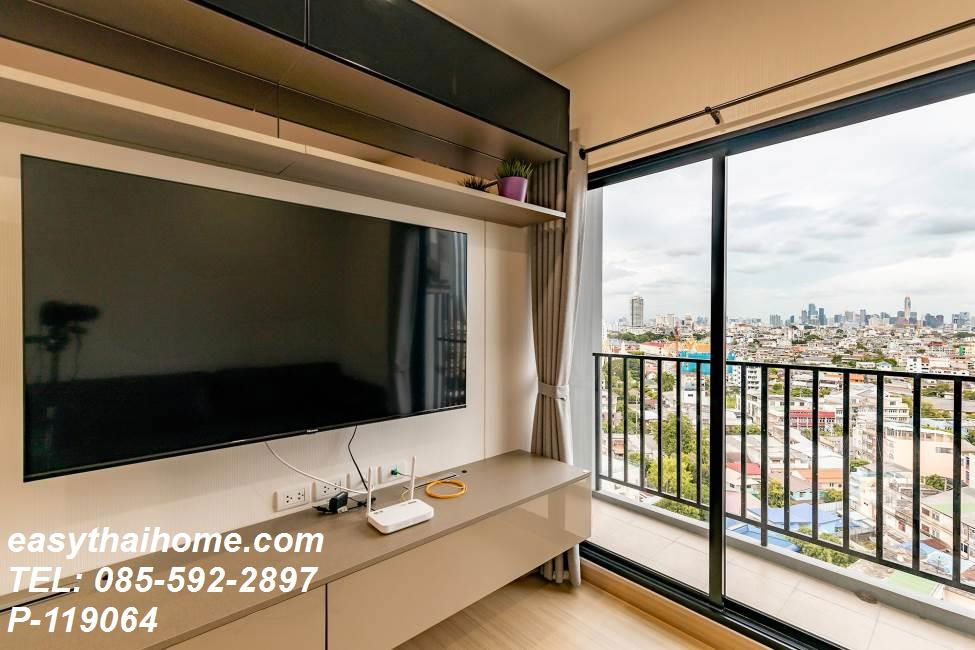 รูป P-119064 2 นอน วิวเมืองสวย! ศุภาลัย ลอฟท์ วงเวียนใหญ่ ใกล้ BTS [25,000 บาท] : เขตคลองสาน| Line Id @easythaihome | 085-592-2897 - รูปที่ 8/12