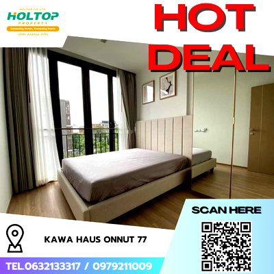 คอนโดให้เช่า : #R9467 🎉 010369 ให้เช่าคอนโด Kawa Haus Onnut 77