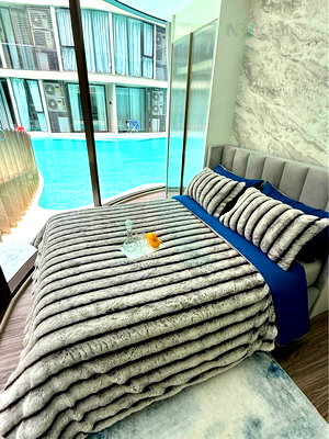 คอนโดให้เช่า : 🎊 ให้เช่าคอนโด ฟินน์ อโศก อาคาร 1 ชั้น 1 3 ห้องนอน ขนาด 110 ตรม ใกล้ เทอร์มินอล 21 อโศก