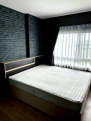 Condos for rent Rangsit Market : 🏠 Spacious 33 sqm!  Ploen Ploen Condominium Rangsit - Workpoint 1,2 | 2nd Floor, Bldg 1 | Fully Furnished with 2 Aircons | Only 8,000 THB/Month ✨