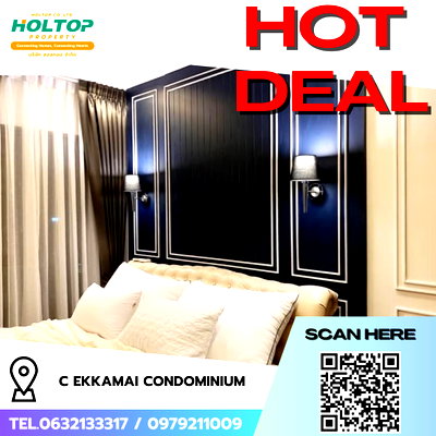 คอนโดให้เช่า : #R9468 🎉 010369 ให้เช่าคอนโด C Ekkamai Condominium