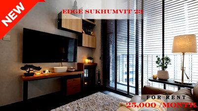 เช่าคอนโด BTS อโศก : 🍀🍀🍀Prime condo Location 🚆ให้เช่า📍เอดจ์ สุขุมวิท23🌹 (Line:@rent2022) พร้อมเข้าอยู่ ✨ A03327 