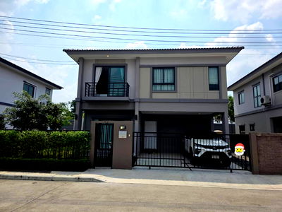 เช่าบ้านเดี่ยว ปทุมธานี : 🏡✨ ให้เช่าบ้านเดี่ยว เดอะแพลนท์ รังสิตคลอง 4 – วงแหวน 4 ห้องนอน 3 ห้องน้ำ บ้านสวยโซนหน้าทางเข้า ถนนเมนกว้าง 16 เมตร หน้าบ้านโล่ง ทิศเหนือ ฮวงจุ้ยดี