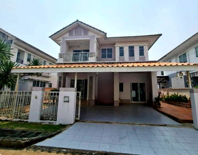 Townhouses for sale Bangkok : House for Sale – Single Detached House, Saransiri Panya–Ramintra, Panya–Ramintra Road, Khlong Sam Wa, Bangkok. Land area: 52 sq.wah (208 sq.m.)
