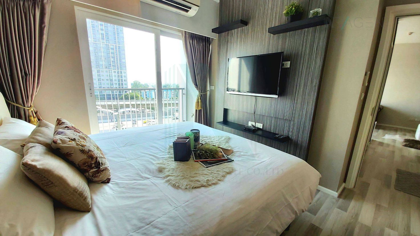 รูป 📌 ให้เช่าคอนโด เดอะ คีย์ วุฒากาศ อาคาร 1 ชั้น 7 2 ห้องนอน ขนาด 57 ตรม ใกล้ The Mall ท่าพระ - รูปที่ 1/8