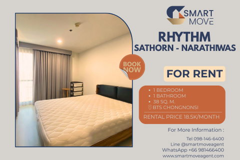 รูปภาพ 🔥 สำหรับเช่า !! ชั้นสูง 16++, ห้องทิศใต้ !! 🔥 Code C20221201024.....Rhythm Sathorn - Narathiwas, 1 ห้องนอน, 1 ห้องน้ำ, แต่งครบ, พร้อมเข้าอยู่ 📣📣