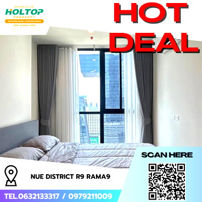 คอนโดให้เช่า : #R9499  🎉 020369 ให้เช่าคอนโด  Nue District R9 Rama9