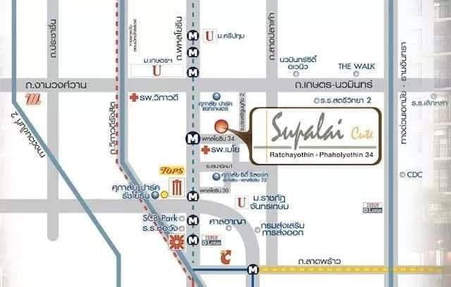 รูป  🎈#MT2603_009  🎈💥ด่วน💥ว่างชัวร์ รีบคลิก ก่อนหลุดมือ‼️ 𝗙𝗼𝗿 𝗥𝗲𝗻𝘁1️⃣2️⃣ k.🔥🔥#ใกล้BTSเสนานิคมคอนโด ศุภาลัยคิวท์รัชโยธินพหลโยธิน34  - รูปที่ 9/11