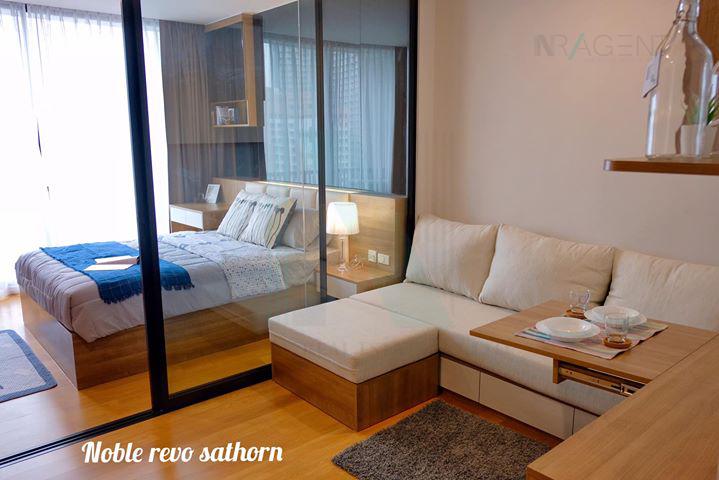 รูป 🚩Best room!🚩 ให้เช่าคอนโด โนเบิล รีโว สีลม อาคาร 1 ชั้น 26 1 ห้องนอน ขนาด 34.00 ตรม ใกล้ เซ็นทรัล สีลม คอมเพล็กซ์ - รูปที่ 5/8