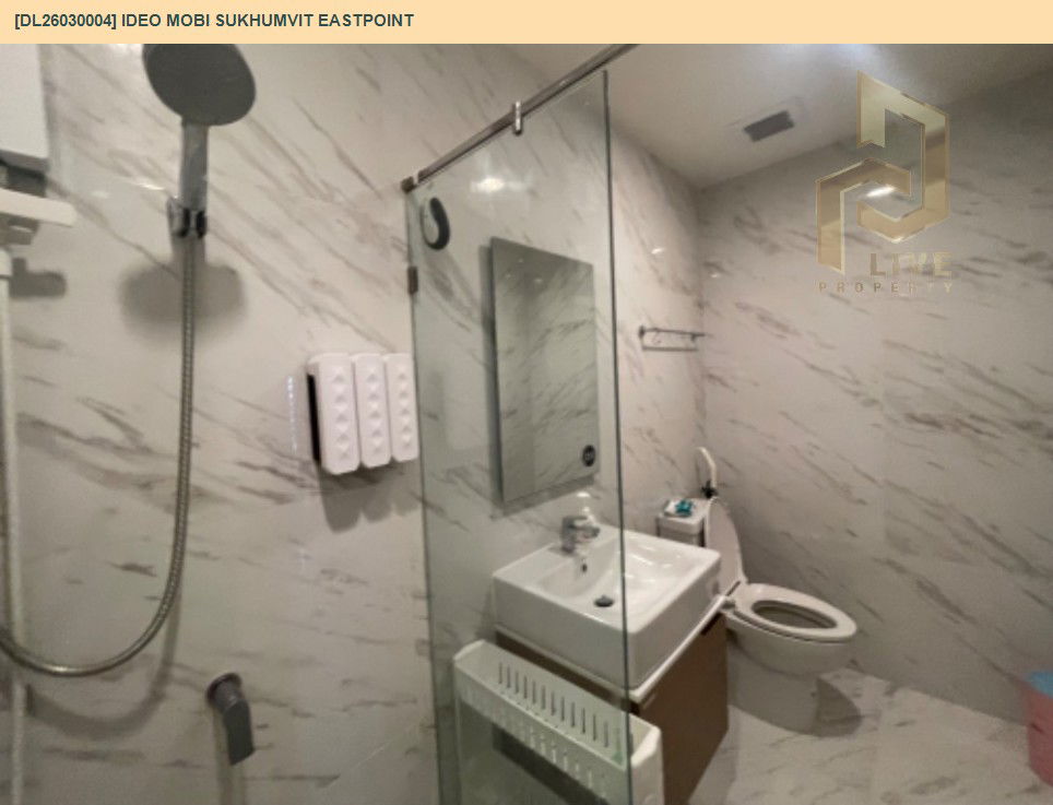 รูป DL26030004 ให้เช่าคอนโด ไอดีโอ โมบิ สุขุมวิท อีสต์พอยท์ (IDEO Mobi Sukhumvit Eastpoint) ใกล้ BTS บางนา พร้อมเข้าอยู่ โทรด่วน 0614453194 LineID @162cjixi - รูปที่ 10/12