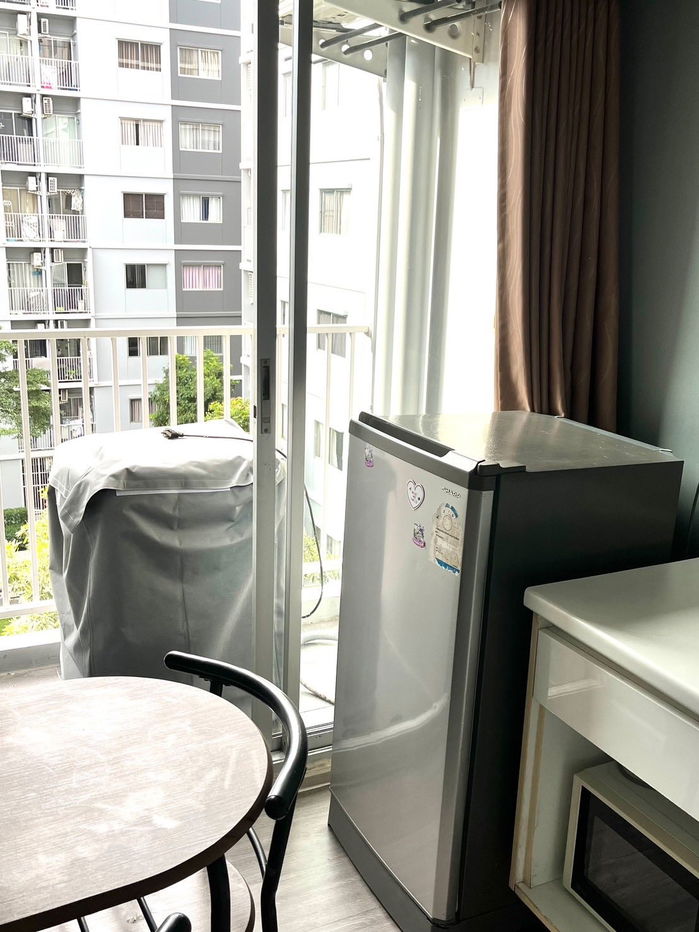 รูป   P. พลัมคอนโดพาร์ครังสิตให้เช่า  กั้นห้องนอน ตกแต่งครบ วิวสระว่ายน้ำ ใกล้ม.กรุงเทพ 🔥 - รูปที่ 5/10