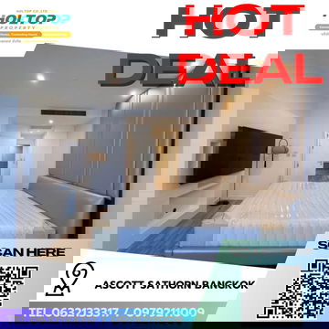 #R9490 🎉 020369 ให้เช่าคอนโด Ascott Sathorn Bangkok 