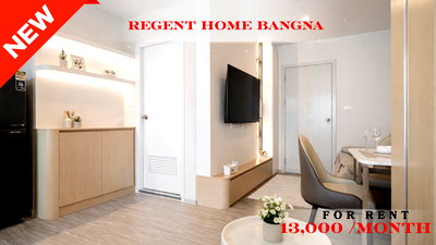 Condos for rent BITEC Bang Na : 🍀🍀🍀 Best Value🔥For Rent📍 Regent Home Bangna 🌹 (Line: @rent2022)  ✨ Ready to move in 🔖 Property Code: A10744