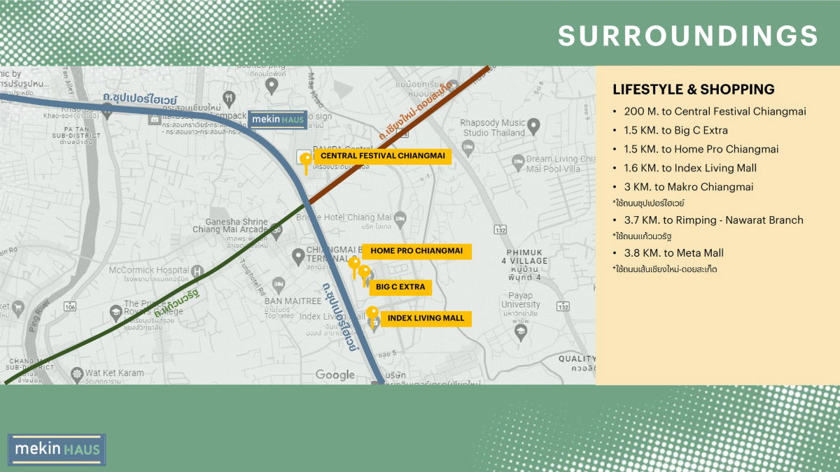 รูป ✨เช่า Mekin Haus คอนโดหรู Low-Density ข้างเซ็นทรัลเฟสติวัล วิวดอยสุเทพ 2นอน 30,000/เดือน✨ - รูปที่ 33/37