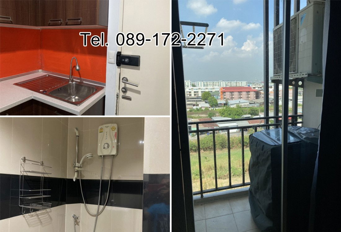 รูป Call : 089-172-2271 ให้เช่า Condo Iris Avenue อ่อนนุช-ลาดกระบัง ใกล้ Airport Link ลาดกระบัง 28 ตารางเมตร ชั้น 8 ตึก 2 ตกแต่งครบ - รูปที่ 7/13