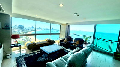 เช่าคอนโด ถนนพัทยากลาง : ⛵ Northshore ⛵ Direct Sea view / 28F / 2bedrooms >> THB95,000/month彡