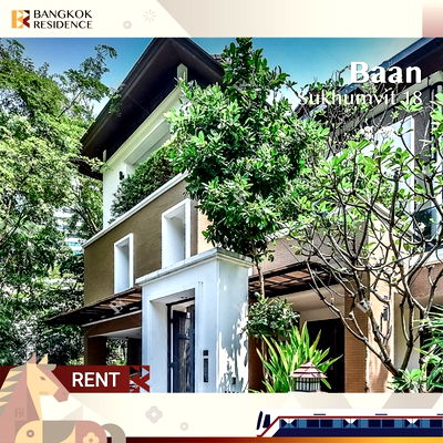 บ้านเดี่ยวให้เช่า :  Elegant Classic Style House 💎Elegant classic home, spacious & private in central Sukhumvit🍃 