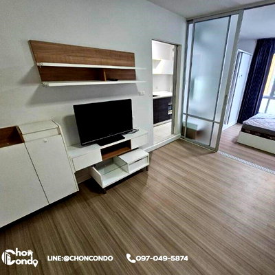 เช่าคอนโด ตลาดหนองมน : DCondo ดีคอนโด ชั้น3 ตึกD  ------------วิวสระ------------Tel 097-049-5874 (Line: @choncondo มี@ด้วย)