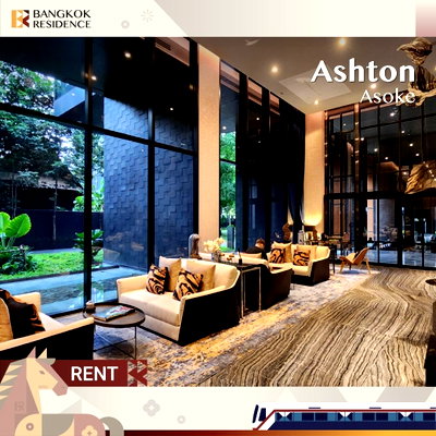 คอนโดให้เช่า :  Ashton Asoke 🌃 ห้องวิวสวย พื้นที่กว้าง แต่งครบ 💖 ใกล้ BTS อโศก 