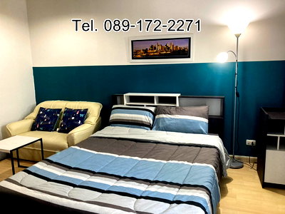 Condos for rent : Call : 089-172-2271 Condo Iris Avenue Onnuch-Lat Krabang 28 sq.m 8th floor Building 2, Fully furnished