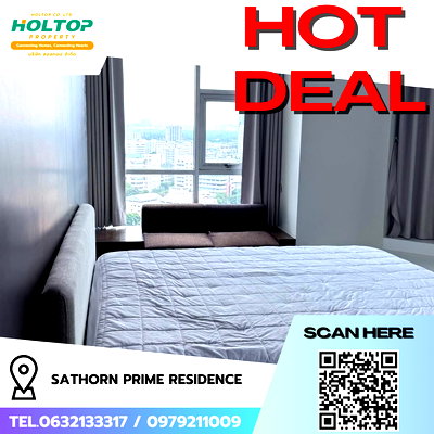 Condos for rent Central Silom : #R9500 🎉 020369 Condo for Rent: Sathorn Prime Residence