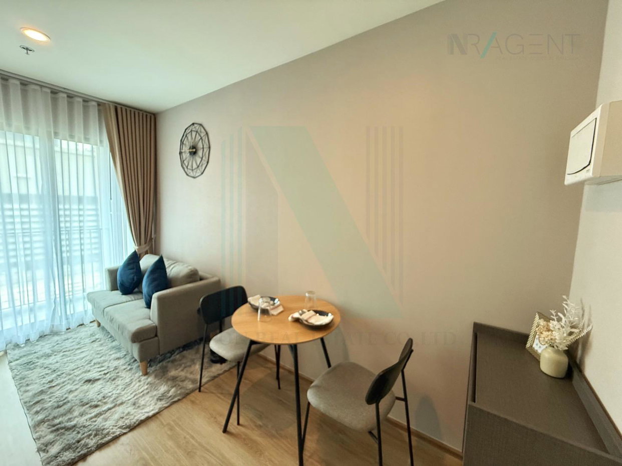 รูป 🚩 ให้เช่าคอนโด นิว ดิสทริค อาร์ 9 อาคาร 1 ชั้น 8 1 ห้องนอน ขนาด 27 ตรม ใกล้ MRT พระราม 9 - รูปที่ 5/8