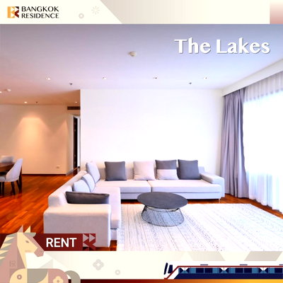 คอนโดให้เช่า :  Spacious Unit at The Lakes 💎 Luxury high-floor unit with stunning river & skyline views 🏞️ 