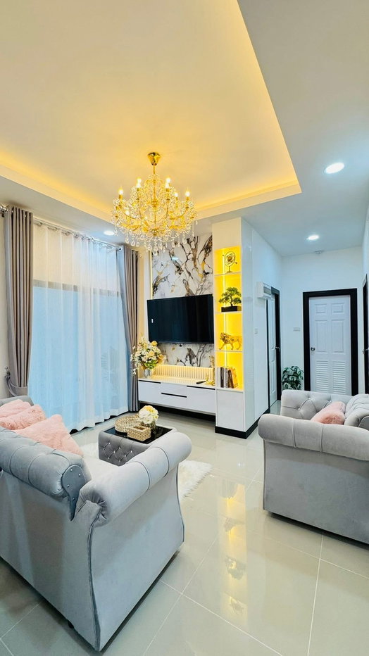 รูป บ้านเดี่ยวพร้อมสระว่ายน้ำส่วนตัว ใกล้เมืองพัทยาติดHighWay36 - รูปที่ 15/20