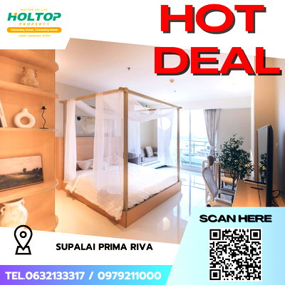 คอนโดให้เช่า : #S5830 ให้เช่า Supalai Prima Riva Rama 3