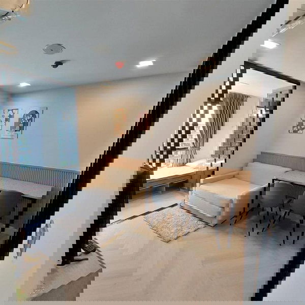 รูป คอนโด Kave Ava แบบ 2 ห้องนอน 35 ตรม. ตึก D ชั้น 8 วิวสระว่ายน้ำ มีเครื่องซักผ้า ของครบ 15,500 บาท - รูปที่ 1/8