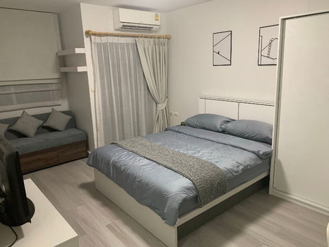 Condo for rent near BTS On Nut, fully furnished and ready to move in, 10,000 baht.