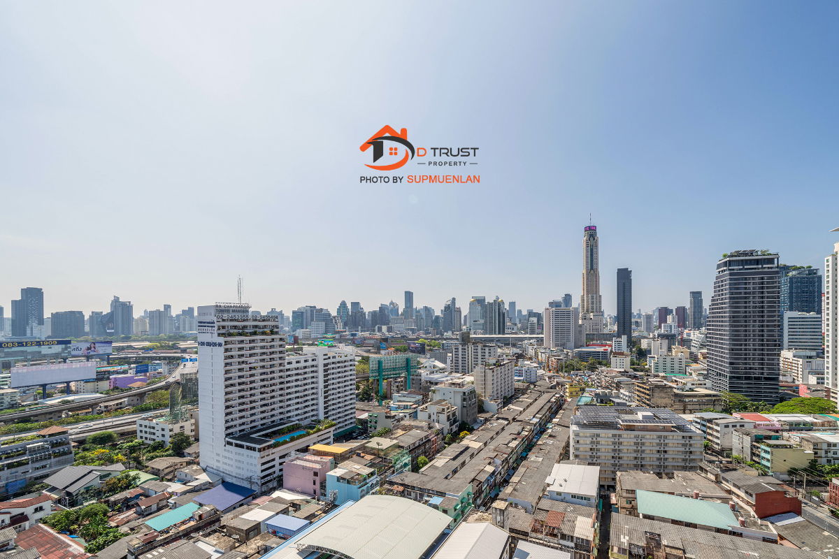 รูป ให้เช่า คอนโด ชีวาทัย ราชปรารภ ใกล้ BTS อนุสาวรีย์ชัยฯ ชั้น 20 ห้องมุม  มีเฟอร์ฯครบ - รูปที่ 8/8