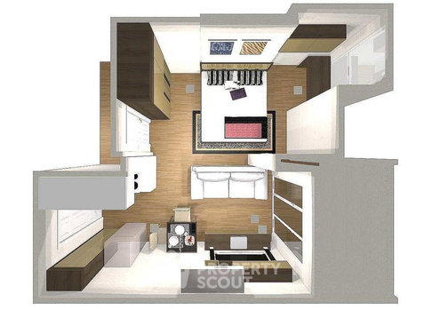 คอนโด 1-ห้องนอน ที่ ไอดีโอ คิว จุฬา-สามย่าน ใกล้ MRT สามย่าน (ID 59693)