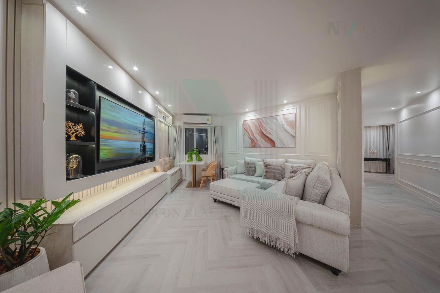 รูป 🚩 ให้เช่าคอนโด ฟอร์จูน คอนโด ทาวน์ อาคาร 1 ชั้น 12A 2 ห้องนอน ขนาด 86 ตรม ใกล้ เซ็นทรัลพลาซา พระราม 3 - รูปที่ 5/8