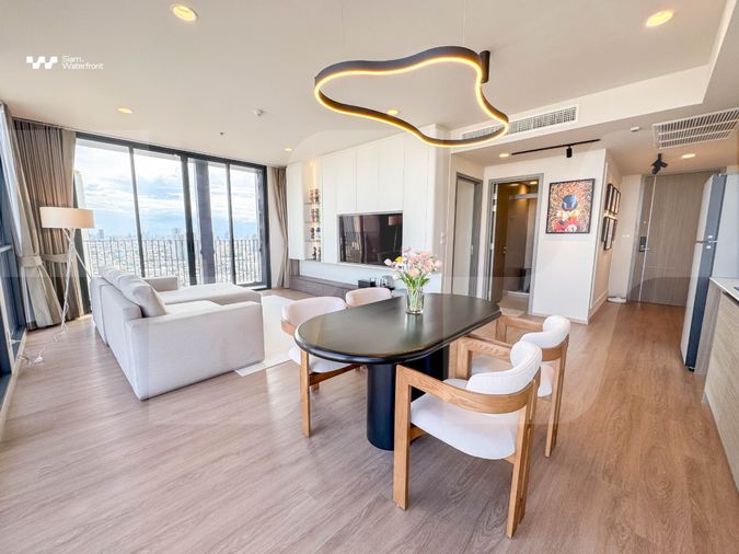 🔥ขายด่วน ห้องHighlight ใหม่พึ่งรีโนเวททั้งห้อง🔥The Issara Sathorn 2ห้องนอน/2ห้องน้ำ 90sqm ชั้น30 ห้องมุม Fully Furnished วิวแม่น้ำ