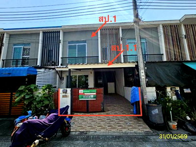 TOWN HOUSE 17.4 Sq.w. Bang Sao Thong Samut Prakarn for 1.9M