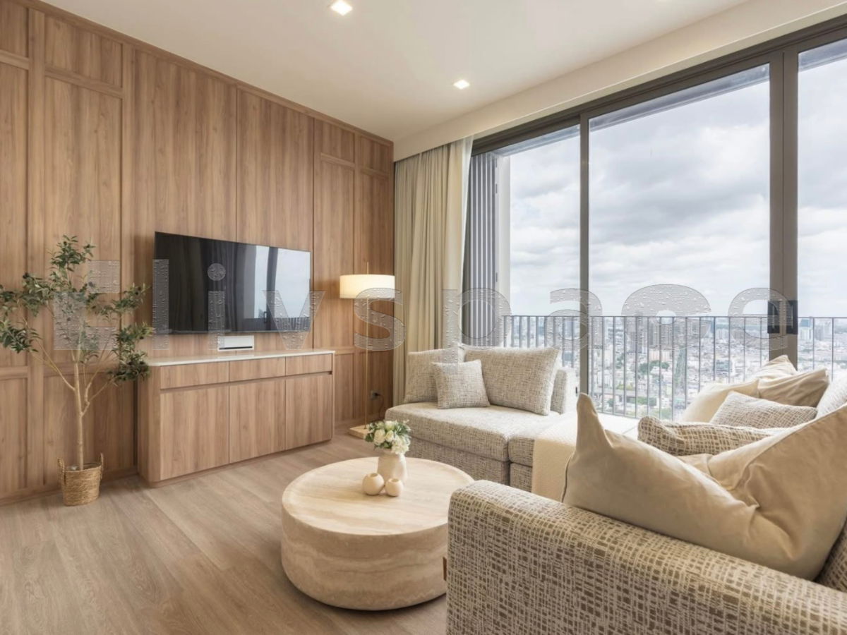 รูป ▚ LH103ツ ขาย: Rhythm Charoenkrung Pavillion 2BR 98ตรม. 23.5M🏙️✨ ชั้นสูงวิวไม่บล็อก ตกแต่งสไตล์มูจิ พร้อมห้องเมด ตึกใหม่ส่วนกลางจัดเต็ม! - รูปที่ 2/12