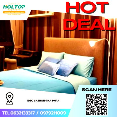คอนโดให้เช่า : #Z4797💥 020369 🔥ให้เช่าคอนโด Ideo Sathon-Tha Phra