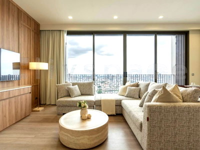 Condos for sale : ▚ LH103ツ FOR SALE: Rhythm Charoenkrung Pavillion 2BR 98sqm. 23.5M🏙️✨ Unblocked View, Muji Style, With Maid Room, Brand New Luxury Building