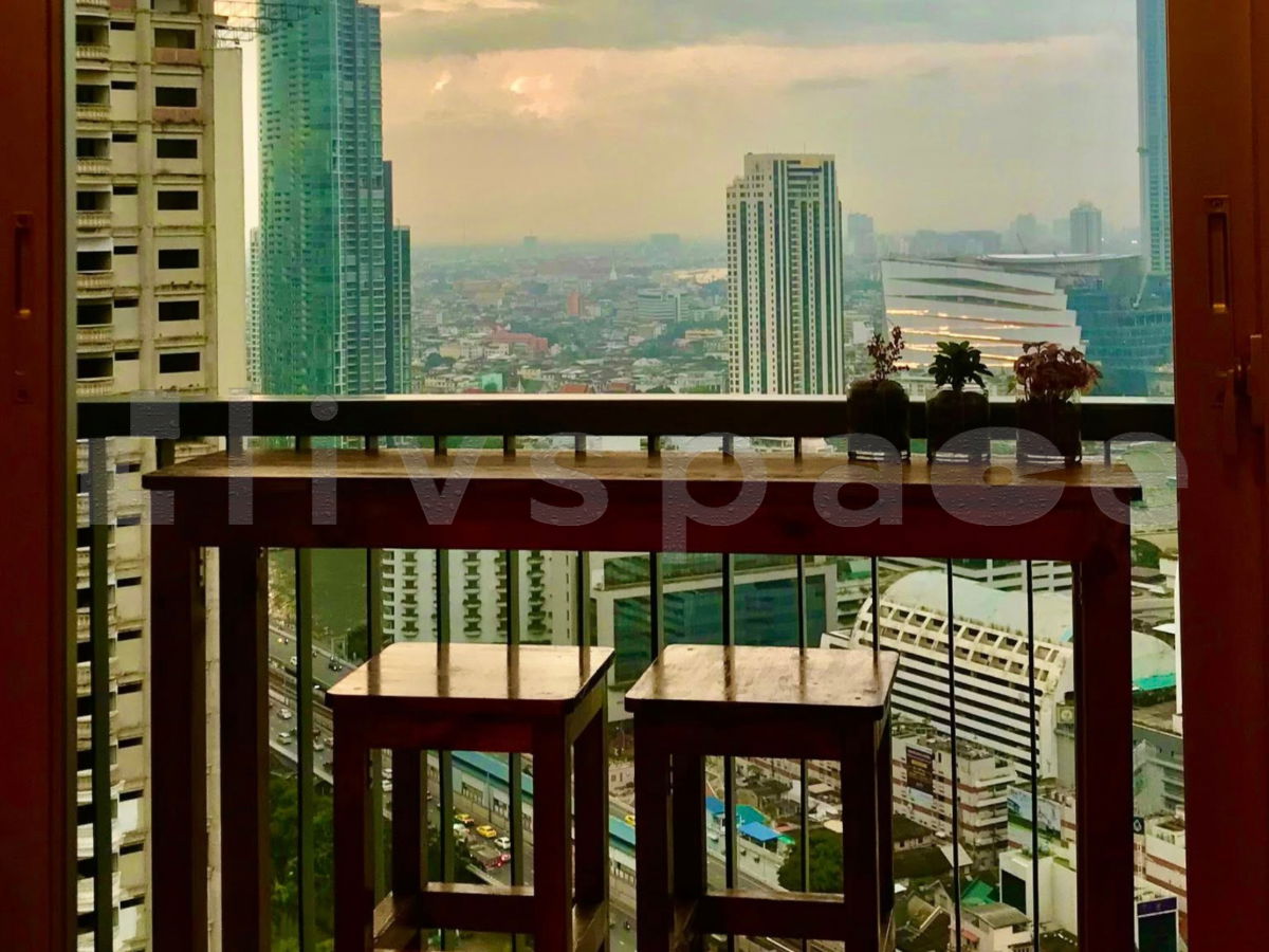 รูป ▚ LG204ツ ให้เช่า: Rhythm Sathon 21 1BR 45ตรม. 26K🏙️✨ วิวแม่น้ำ เห็นพลุไอคอนสยาม บิ้วอินสวย ติดฟิล์มกันร้อน พร้อมอยู่ มีนาลดได้อีก! - รูปที่ 9/10