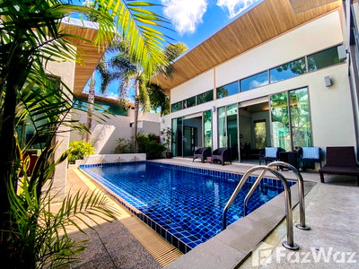 Houses for rent Cherngtalay Witthayakhom School : Stylish 3 Bed Villa in Mahogany Pool Project, Choeng Thale, Phuket 1373672