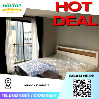 Condos for rent Sukumvit 27 : #Z4825💥 040369 🔥 Condo for Rent: Mirage Sukhumvit 27